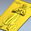 Преподобный Алексий - рельефная икона в формате STL для ЧПУ