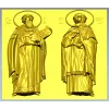 Икона Святых Петра и Февронии - 3D STL панно для ЧПУ