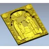 Saints Peter and Fevronia icon relief STL for CNC