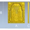 Saints Peter and Fevronia icon relief STL for CNC