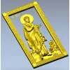 Барельефная 3D модель иконы "Святой Пётр" в формате STL для ЧПУ