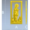 Барельефная 3D модель иконы "Святой Пётр" в формате STL для ЧПУ
