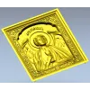 Saint Raphael high-relief icon STL for CNC