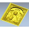 Saint Raphael high-relief icon STL for CNC