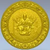Christ the Savior - circular relief STL for CNC