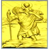 Saint Christopher high-relief STL for CNC milling