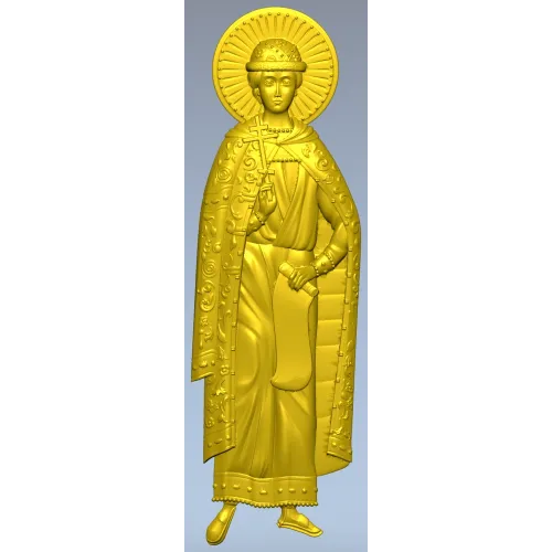 Святой Царевич Дмитрий Угличский - STL барельеф для ЧПУ