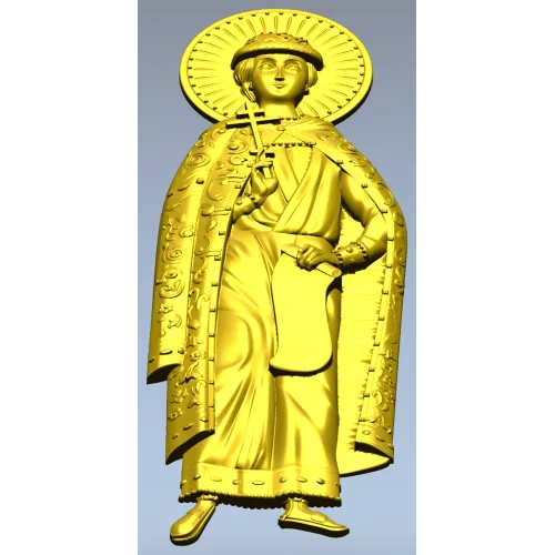 Святой Царевич Дмитрий Угличский - STL барельеф для ЧПУ