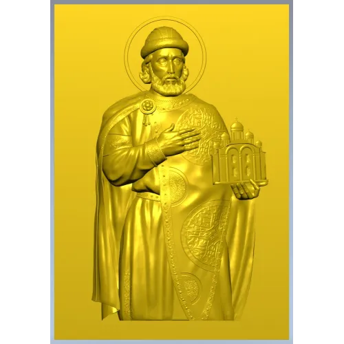 Saint Yaroslav High-Relief STL