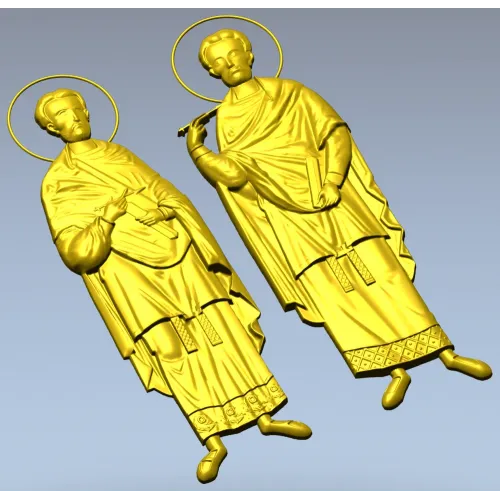 Святые Косма и Дамиан - 3D модель STL для ЧПУ
