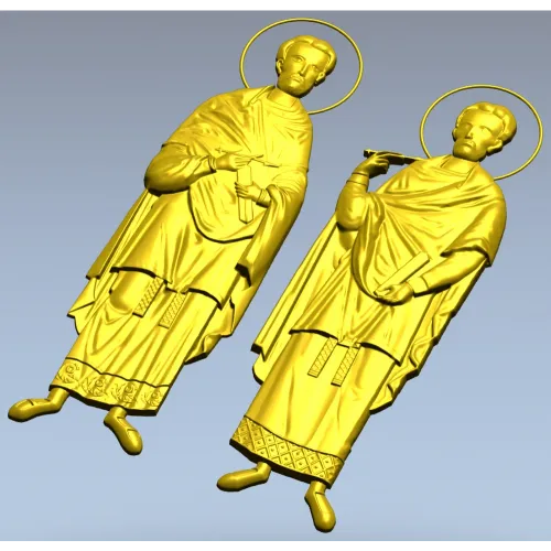 Святые Косма и Дамиан - 3D модель STL для ЧПУ