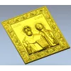 Икона Священномученик Киприан и мученица Иустина - 3D модель STL для ЧПУ