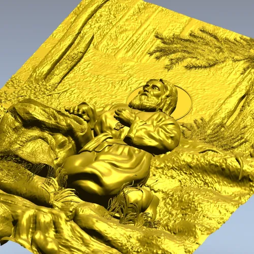 Икона Серафим Саровский - 3D модель в формате STL для ЧПУ