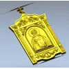 Икона Сергий Радонежский - 3D модель STL для ЧПУ