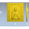 Преподобный Сергий Радонежский - 3D модель STL для ЧПУ (икона, рельеф)