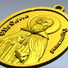 Saint Sergius of Radonezh - STL 3D Medallion for CNC