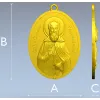 Saint Sergius of Radonezh - STL 3D Medallion for CNC