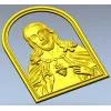 Икона "Пресвятое Сердце" - 3D модель STL для ЧПУ