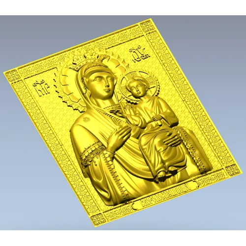 Икона Божией Матери "Скоропослушница" - 3D модель STL для ЧПУ