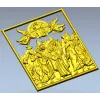 Assembly of New Martyrs - high-relief STL for CNC carving
