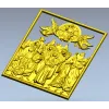 Assembly of New Martyrs - high-relief STL for CNC carving