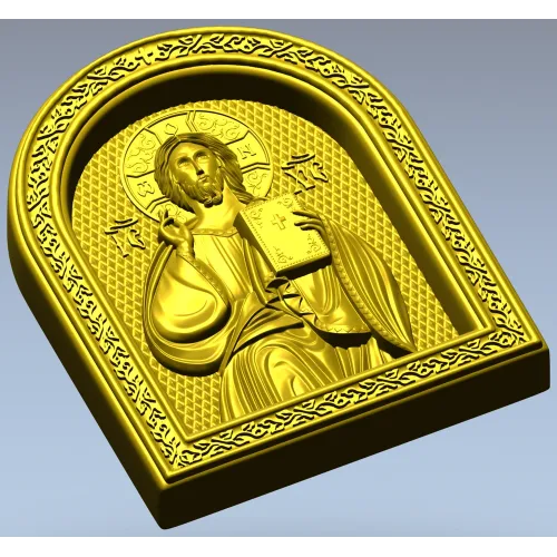 Спас Вседержитель - 3D модель STL для ЧПУ киота