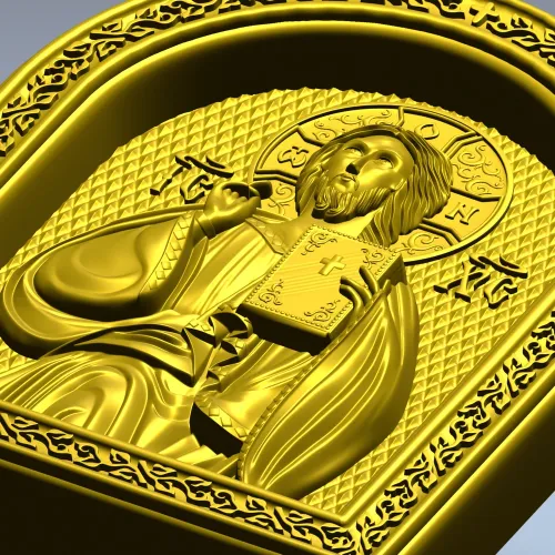 Спас Вседержитель - 3D модель STL для ЧПУ киота