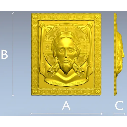 Спас Нерукотворный - 3D STL модель для ЧПУ
