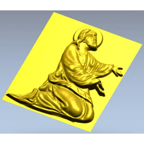 Спаситель в молитве - рельефная 3D модель STL для ЧПУ