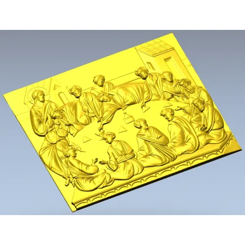 Тайная Вечеря - рельефная 3D модель в формате STL