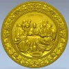 Last Supper round relief STL for CNC carving