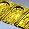 Католический триптих - 3D модель в формате STL для ЧПУ