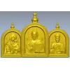 Тройник-киот с Христом, Богородицей и святителем - 3D модель STL для ЧПУ