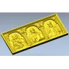 High-relief Icon Triptych STL - Theotokos, Christ Pantokrator, St. Nicholas