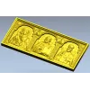 High-relief Icon Triptych STL - Theotokos, Christ Pantokrator, St. Nicholas