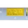 High-relief Icon Triptych STL - Theotokos, Christ Pantokrator, St. Nicholas