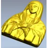 Theotokos "Tenderness" - STL 3D model for CNC bas-relief