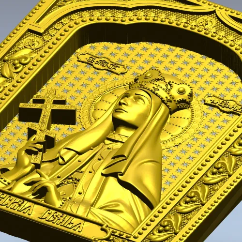 3D модель STL - икона "Царевна Александра" для ЧПУ