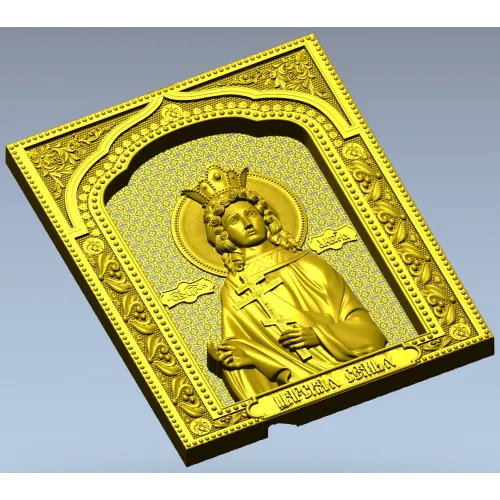 Tsarevna Anastasia - Icon Panel STL