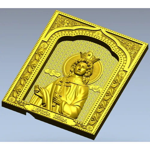 Tsarevna Anastasia - Icon Panel STL