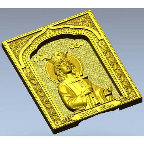 Tsarevna Maria - High-Relief Icon STL for CNC