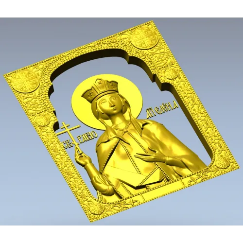 3D модель STL - Икона святой Елены для ЧПУ