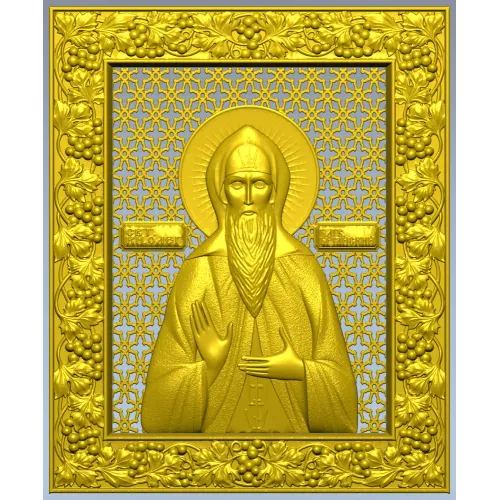 Икона Святого Князя Олега Брянского - STL 3D модель для ЧПУ