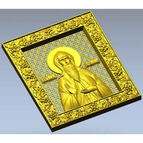 Икона Святого Князя Олега Брянского - STL 3D модель для ЧПУ