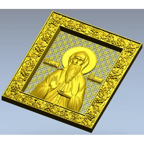 Икона Святого Князя Олега Брянского - STL 3D модель для ЧПУ