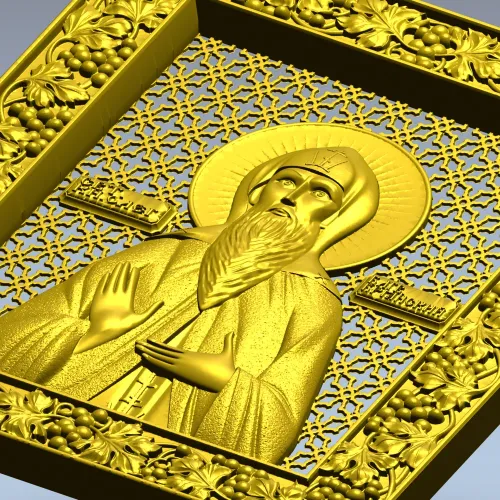 Икона Святого Князя Олега Брянского - STL 3D модель для ЧПУ