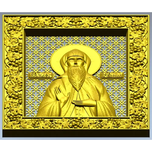 Икона Святого Князя Олега Брянского - STL 3D модель для ЧПУ