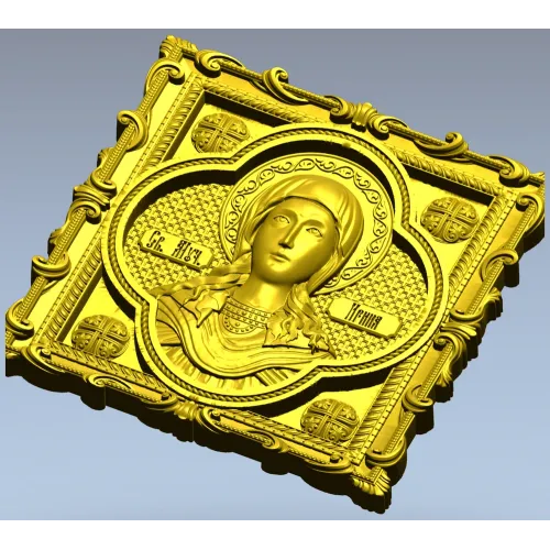 Martyr Irene - STL Icon Relief for CNC