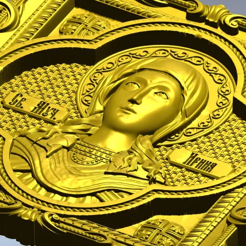 Martyr Irene - STL Icon Relief for CNC