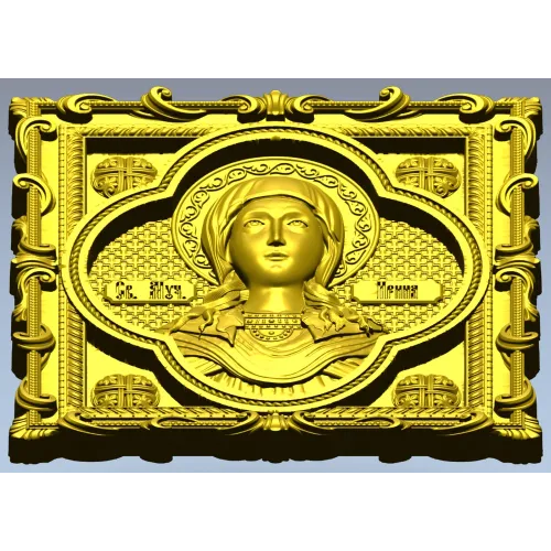 Martyr Irene - STL Icon Relief for CNC
